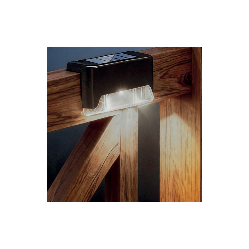 Lampka solarna SOLARION kinkiet solarny na schody balkon - zestaw 4 sztuk