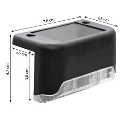 Lampka solarna SOLARION kinkiet solarny na schody balkon - zestaw 8 sztuk