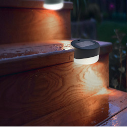 Lampka solarna BIAŁY PROMYK kinkiet solarny na schody - zestaw 8 sztuk