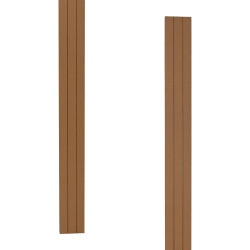 Deska tarasowa WPC 11x2x200 cm teak podest tarasowy 5 szt. 1,1mkw kompozytowa