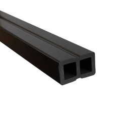 Legar 240x5x3 cm do desek tarasowych WPC czarny 9 szt. kompozytowy