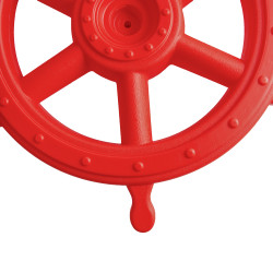 Koło sterowe 54 cm ster na plac zabaw czerwone