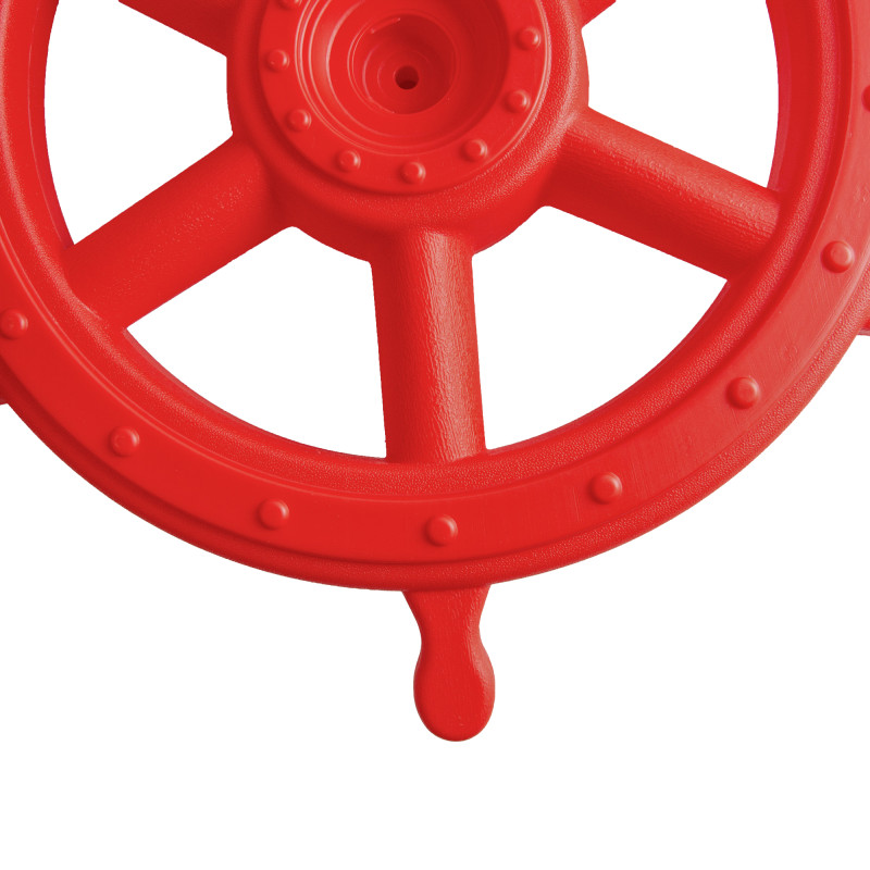 Koło sterowe 54 cm ster na plac zabaw czerwone