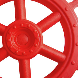 Koło sterowe 54 cm ster na plac zabaw czerwone