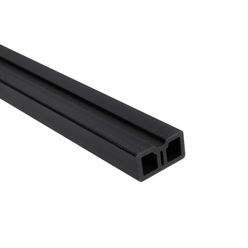 Legar 4x2x240 cm do desek tarasowych WPC czarny 9 szt. kompozytowy