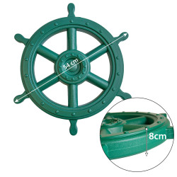 Koło sterowe 54 cm ster na plac zabaw ciemno zielone