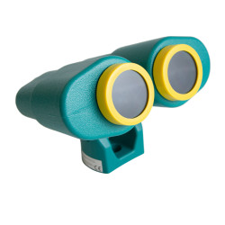 Lornetka na place zabaw turkusowo-żółta, zabawka edukacyjna