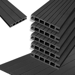 Deska tarasowa WPC 11x2x200 cm antracyt podest tarasowy 5 szt. 1,1mkw kompozytowa