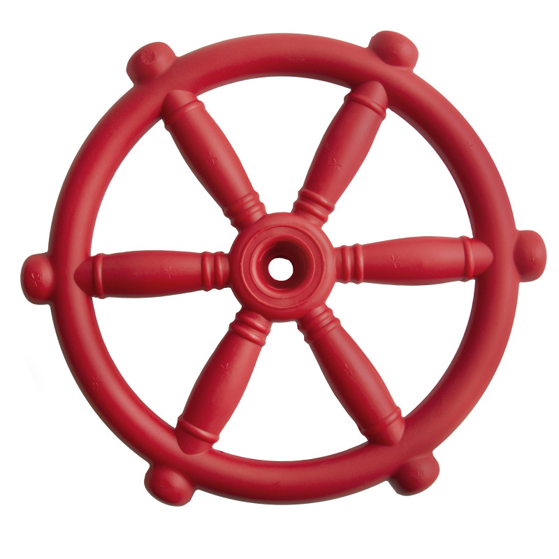 Koło sterowe ster na plac zabaw Czerwony, zabawka edukacyjna