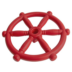 Koło sterowe ster na plac zabaw Czerwony, zabawka edukacyjna