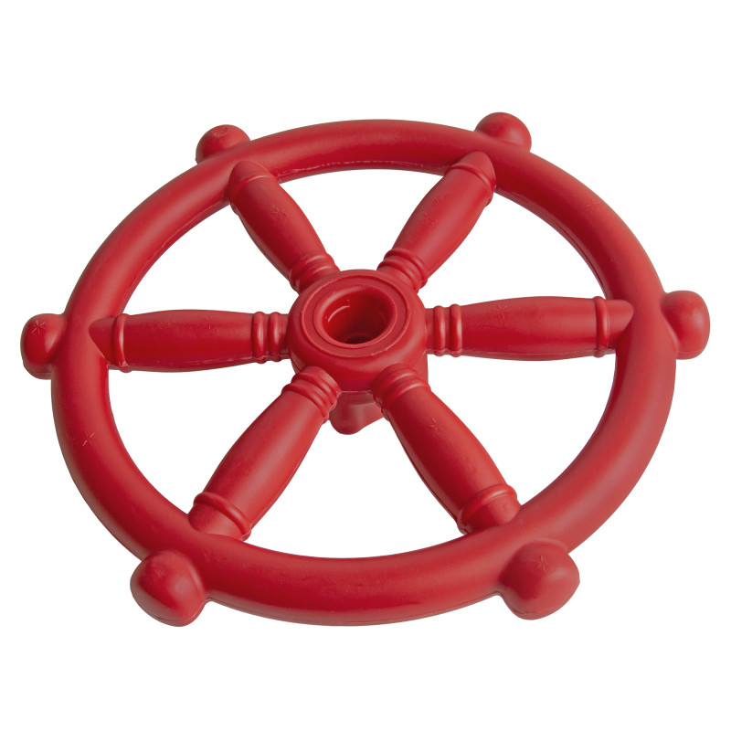 Koło sterowe ster na plac zabaw Czerwony, zabawka edukacyjna