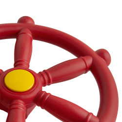 Koło sterowe ster na plac zabaw Czerwony, zabawka edukacyjna