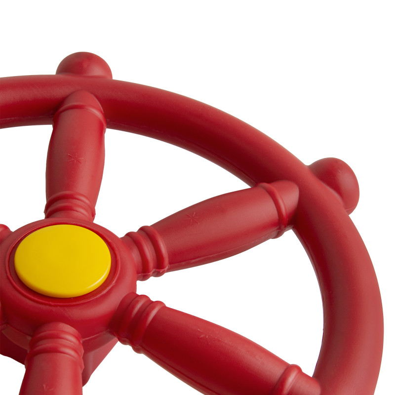 Koło sterowe ster na plac zabaw Czerwony, zabawka edukacyjna