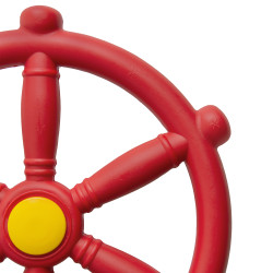 Koło sterowe ster na plac zabaw Czerwony, zabawka edukacyjna