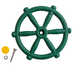 Koło sterowe ster na plac zabaw Ciemno zielone, zabawka edukacyjna