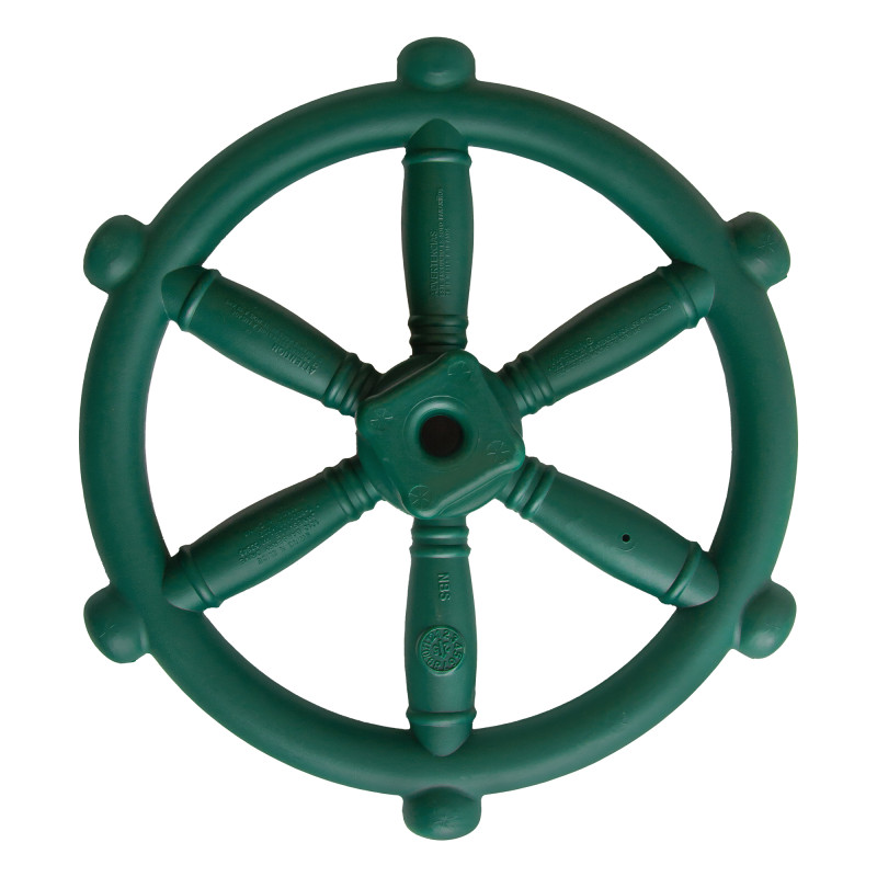 Koło sterowe ster na plac zabaw Ciemno zielone, zabawka edukacyjna