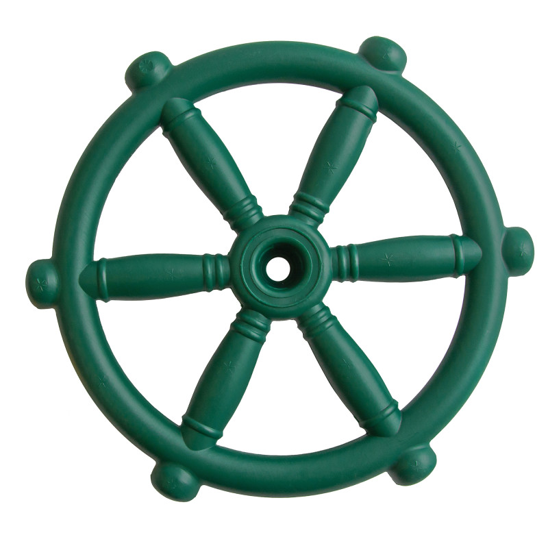 Koło sterowe ster na plac zabaw Ciemno zielone, zabawka edukacyjna