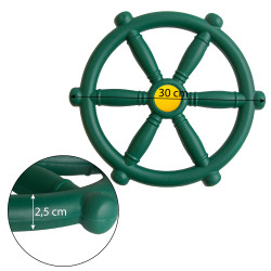 Koło sterowe ster na plac zabaw Ciemno zielone, zabawka edukacyjna