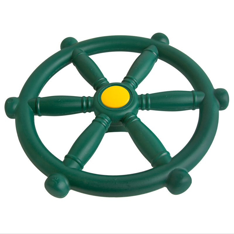 Koło sterowe ster na plac zabaw Ciemno zielone, zabawka edukacyjna