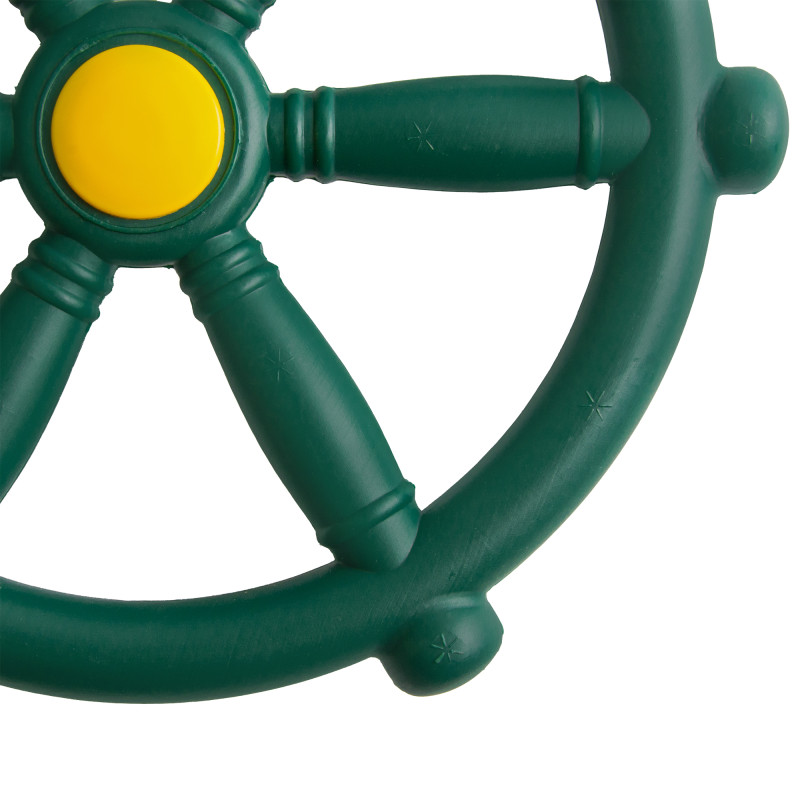 Koło sterowe ster na plac zabaw Ciemno zielone, zabawka edukacyjna