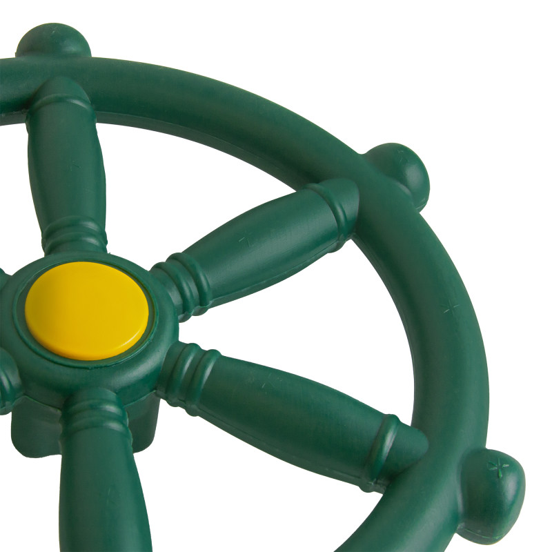 Koło sterowe ster na plac zabaw Ciemno zielone, zabawka edukacyjna