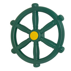 Koło sterowe ster na plac zabaw Ciemno zielone, zabawka edukacyjna
