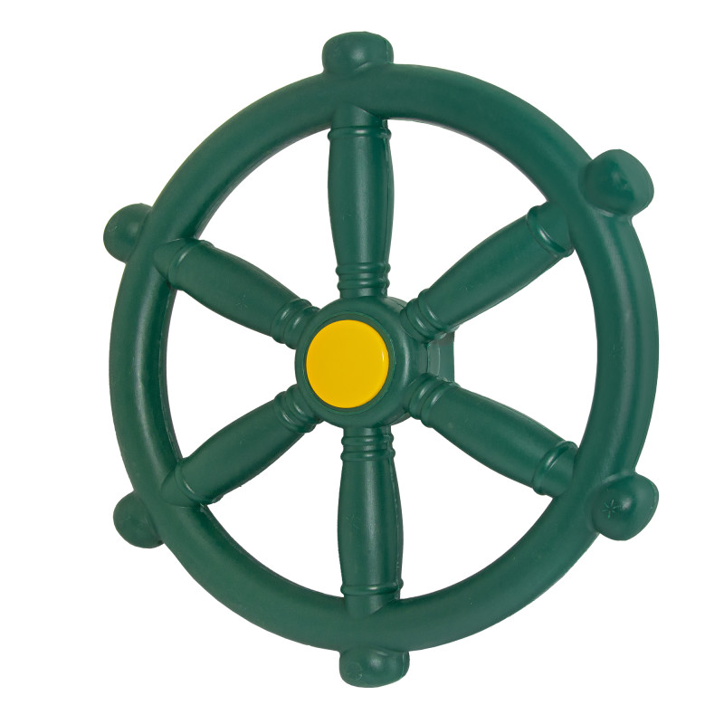 Koło sterowe ster na plac zabaw Ciemno zielone, zabawka edukacyjna