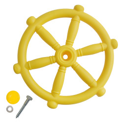 Koło sterowe ster na plac zabaw Żółte, zabawka edukacyjna