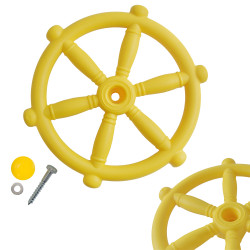 Koło sterowe ster na plac zabaw Żółte, zabawka edukacyjna