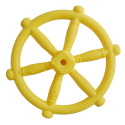 Koło sterowe ster na plac zabaw Żółte, zabawka edukacyjna