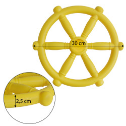 Koło sterowe ster na plac zabaw Żółte, zabawka edukacyjna