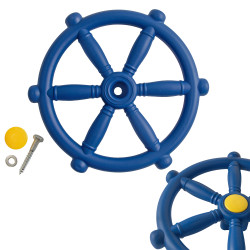 Koło sterowe ster na plac zabaw Niebieskie, zabawka edukacyjna