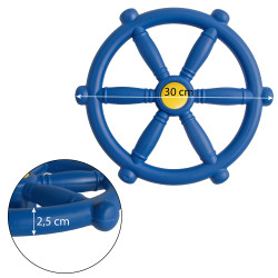 Koło sterowe ster na plac zabaw Niebieskie, zabawka edukacyjna