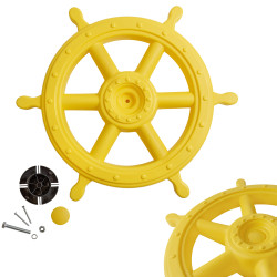 Koło sterowe 54 cm ster na plac zabaw Żółte