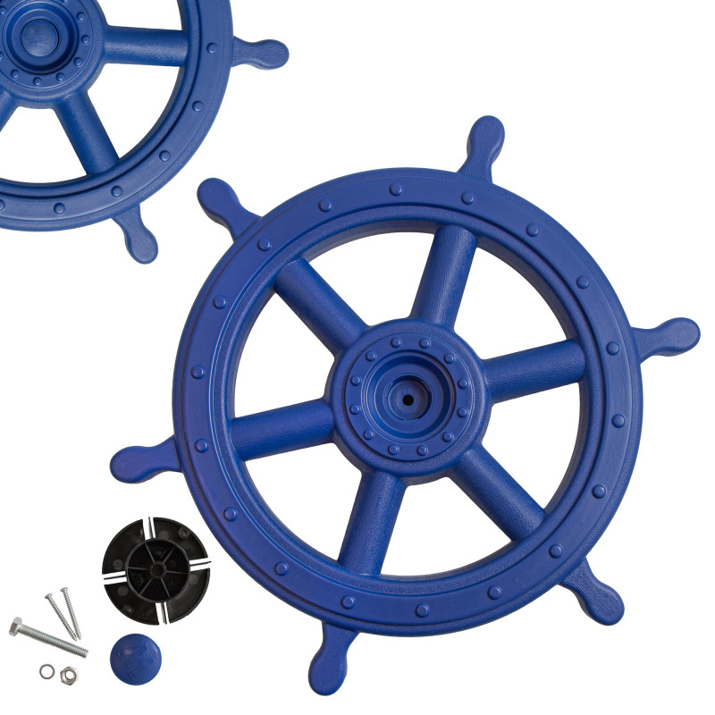 Koło sterowe 54 cm ster na plac zabaw Niebieskie