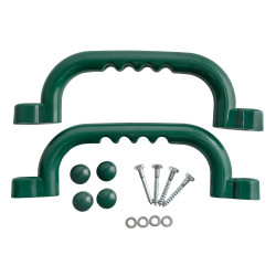 Uchwyty Ciemno zielone 2 sztuki do domków drewnianych na plac zabaw do wspinaczki 245 mm