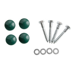 Uchwyty Ciemno zielone 2 sztuki do domków drewnianych na plac zabaw do wspinaczki 245 mm