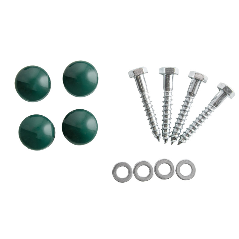 Uchwyty Ciemno zielone 2 sztuki do domków drewnianych na plac zabaw do wspinaczki 245 mm