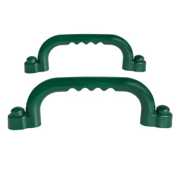 Uchwyty Ciemno zielone 2 sztuki do domków drewnianych na plac zabaw do wspinaczki 245 mm