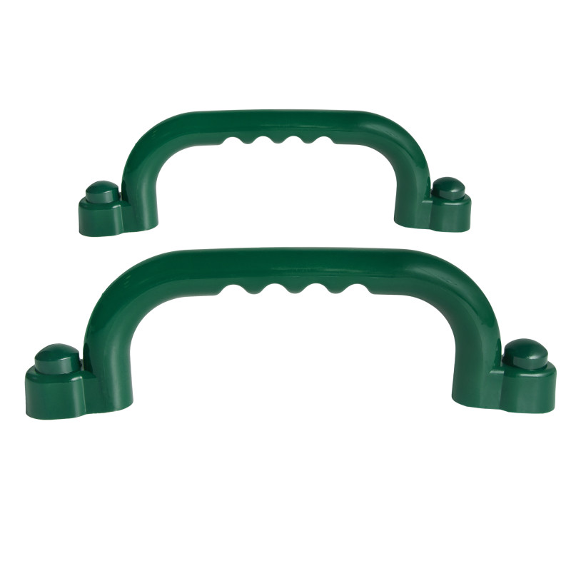 Uchwyty Ciemno zielone 2 sztuki do domków drewnianych na plac zabaw do wspinaczki 245 mm