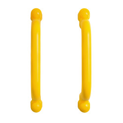 Uchwyty Żółte 2 sztuki do domków drewnianych na plac zabaw do wspinaczki 245 mm