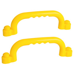 Uchwyty Żółte 2 sztuki do domków drewnianych na plac zabaw do wspinaczki 245 mm