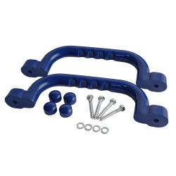 Uchwyty niebieskie 2 sztuki do domków drewnianych na plac zabaw do wspinaczki 245 mm