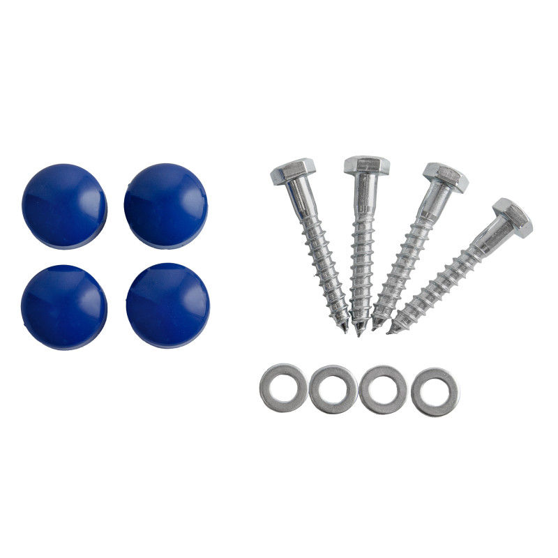 Uchwyty niebieskie 2 sztuki do domków drewnianych na plac zabaw do wspinaczki 245 mm