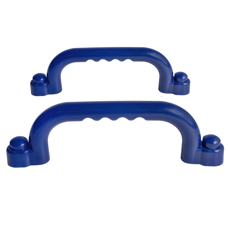 Uchwyty niebieskie 2 sztuki do domków drewnianych na plac zabaw do wspinaczki 245 mm