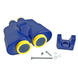 Lornetka na place zabaw niebiesko-żółta, zabawka edukacyjna