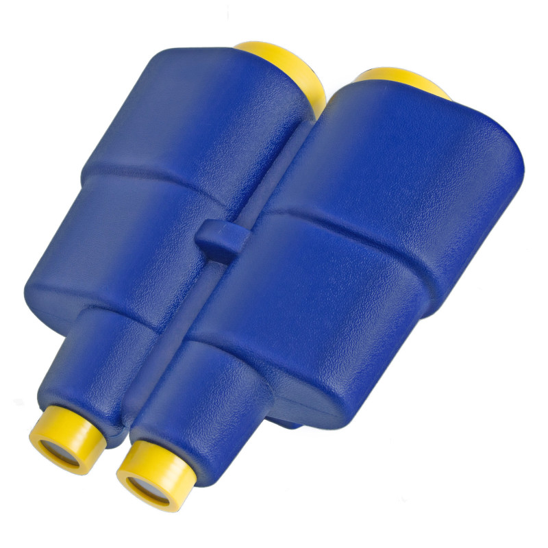 Lornetka na place zabaw niebiesko-żółta, zabawka edukacyjna