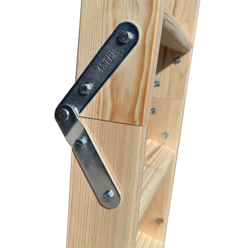 Drewniane schody strychowe EKO-line 120x80 26mm H280 cm