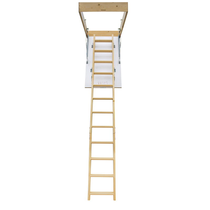 Drewniane schody strychowe EKO-line 120x70 26mm H280 cm