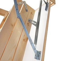 Drewniane schody strychowe EKO-line 120x70 26mm H280 cm